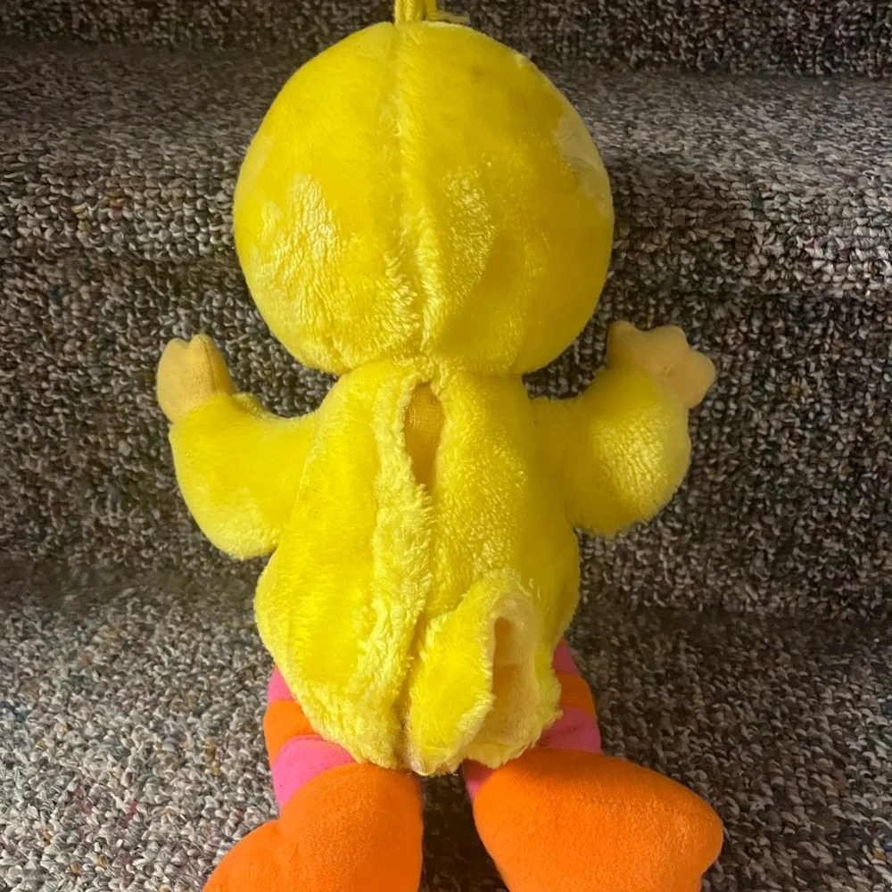 Yellow Plush Bird Toy talking big bird Sesame Street